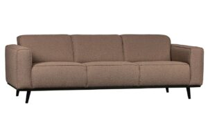 WOOOD Nugátově hnědá látková třímístná pohovka Twilight 230 cm