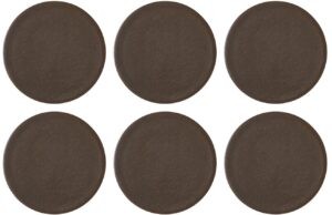 Audo CPH Set šesti tmavě hnědo šedých porcelánových talířů AUDO NEW NORM 17