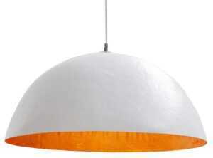 Moebel Living Bílozlaté závěsné světlo Dome 50 cm