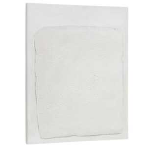 Bílý abstraktní texturovaný obraz Kave Home Rodes 100 x 80 cm
