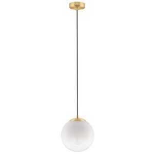 Bílé skleněné závěsné světlo Nova Luce Vita 20 cm