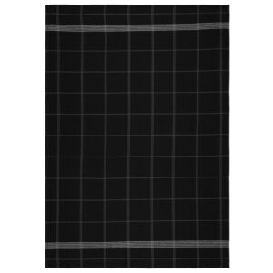 Södahl Černá bavlněná utěrka Minimal 50 x 70 cm