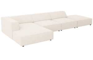 Světle béžová čalouněná rohová pohovka Cosmopolitan Design Arendal 341 cm