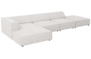 Světle šedá čalouněná rohová pohovka Cosmopolitan Design Arendal 341 cm